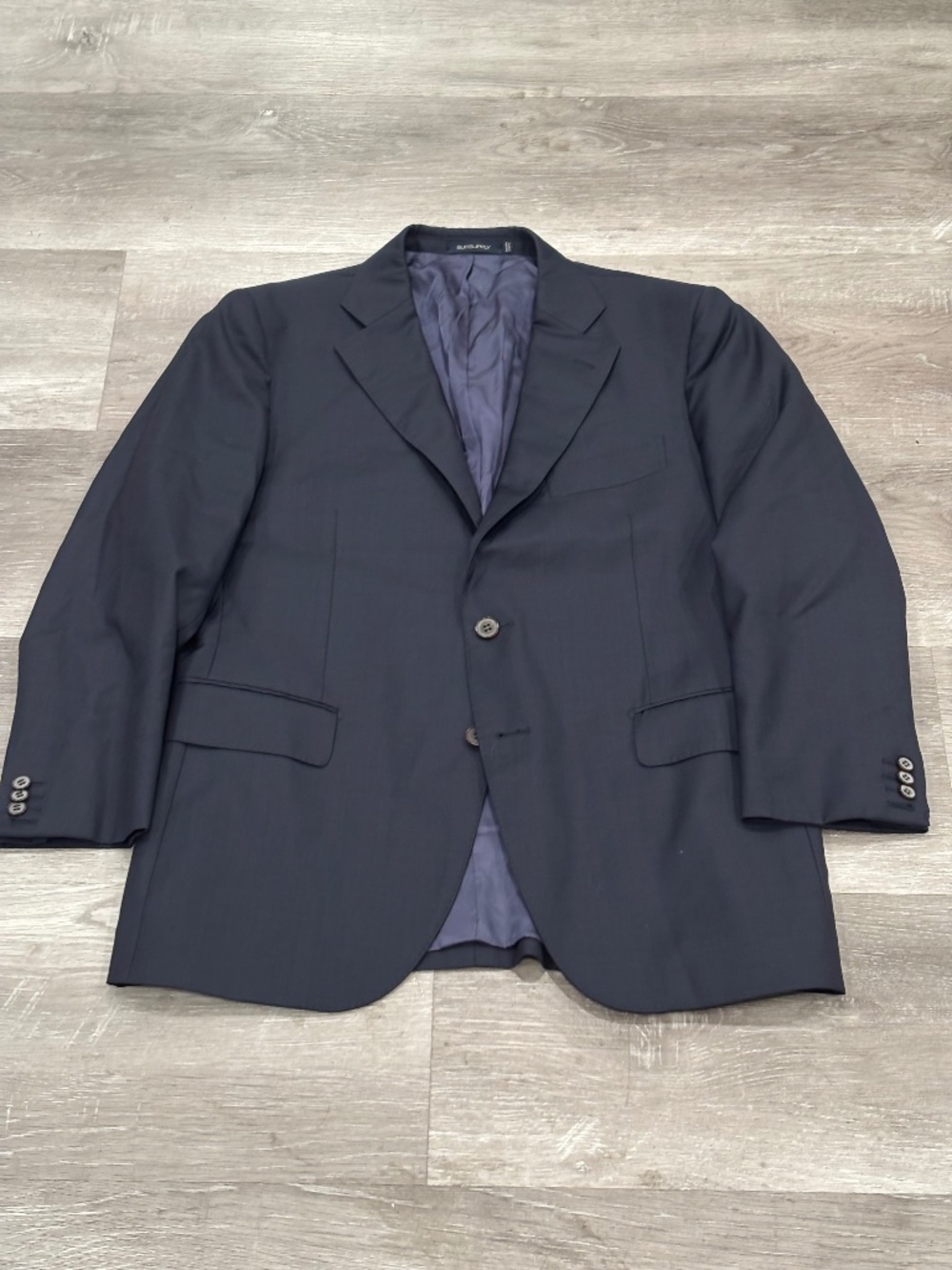 Suitsupply Blazer Jacket Vitale Barberis Canonico Wool Mens 42 Navy